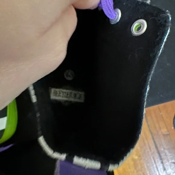 BEETLEJUICE sneakers shoes black and white sandworm striped stripe Tim Burton - Picture 14 of 16